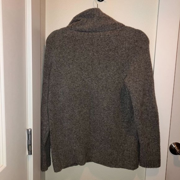 Aritzia The Group by Babaton Merino Blend Turtleneck Sweater in Gray Heather - Picture 2 of 6